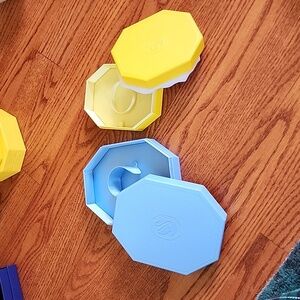 Swarovski boxes blue and yellow